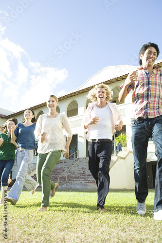 students running