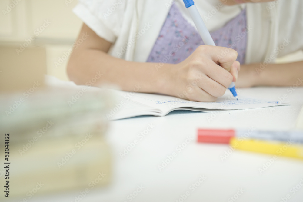 hands of girl studying hands of girl studying