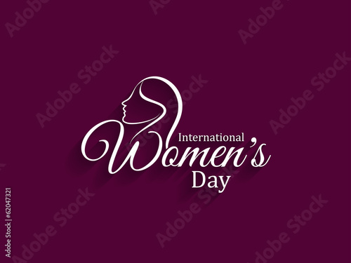 Creative card design for women's day