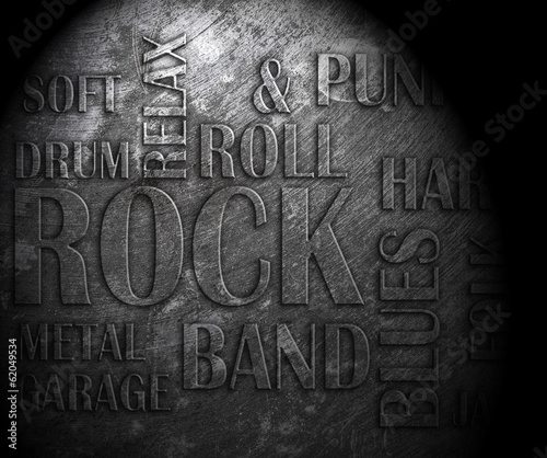 Grunge rock music poster #62049534