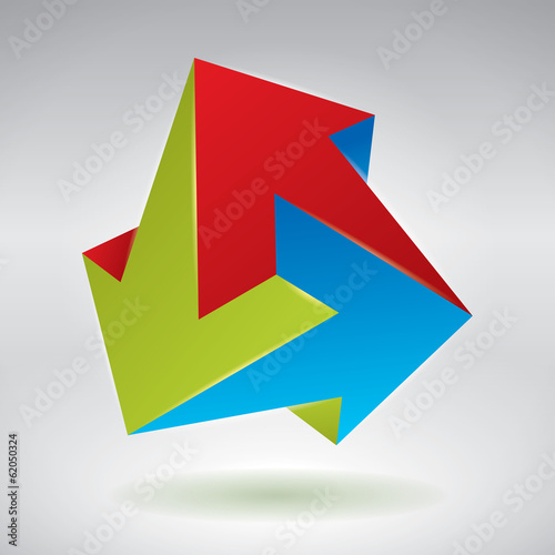 Impossible figure, 3 arrows, impossible arrows, BGB