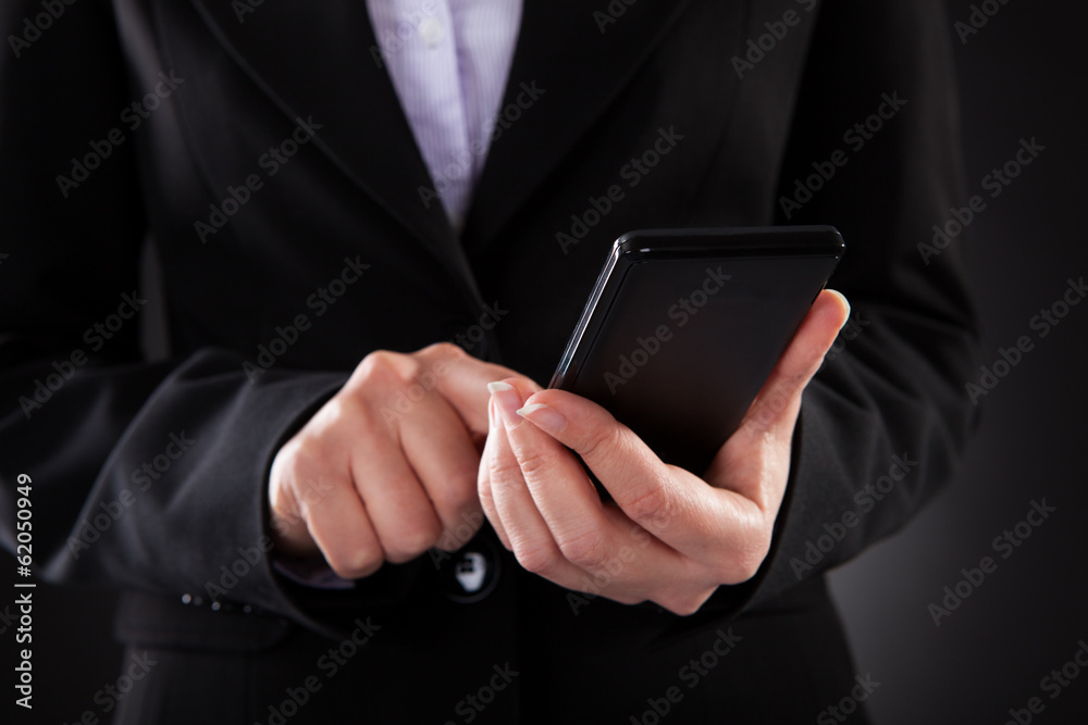 Businessperson Holding Cellphone Businessperson Holding Cellphone