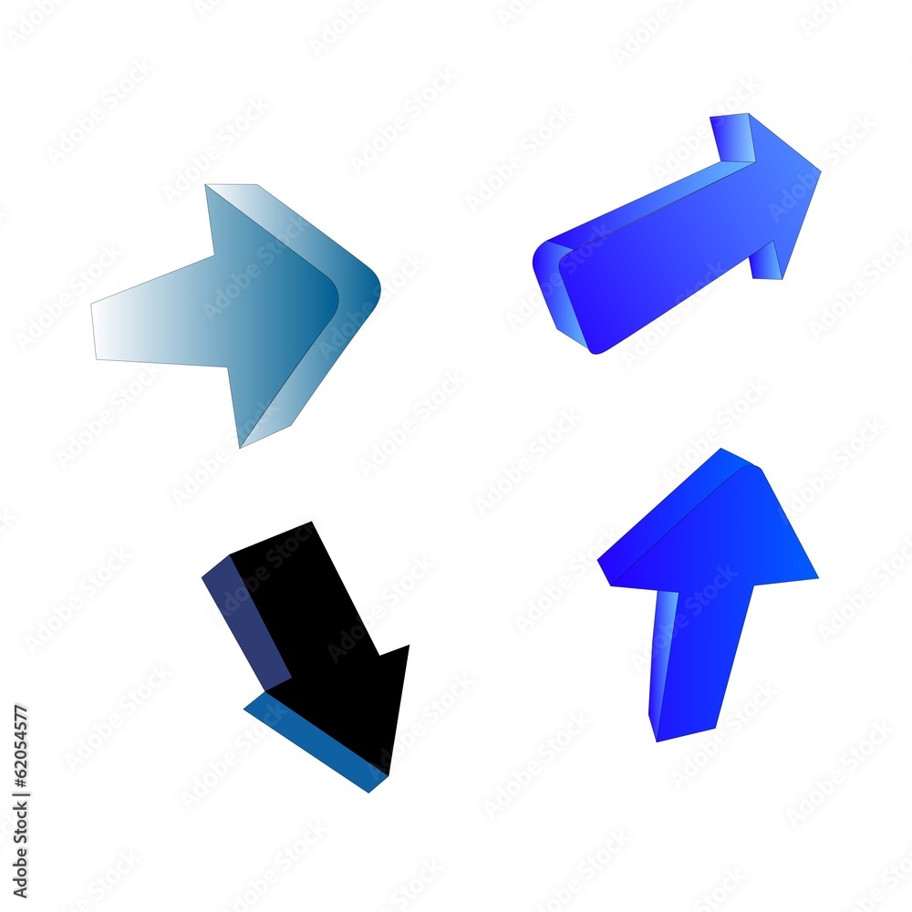Set of arrow stickers Set of arrow stickers