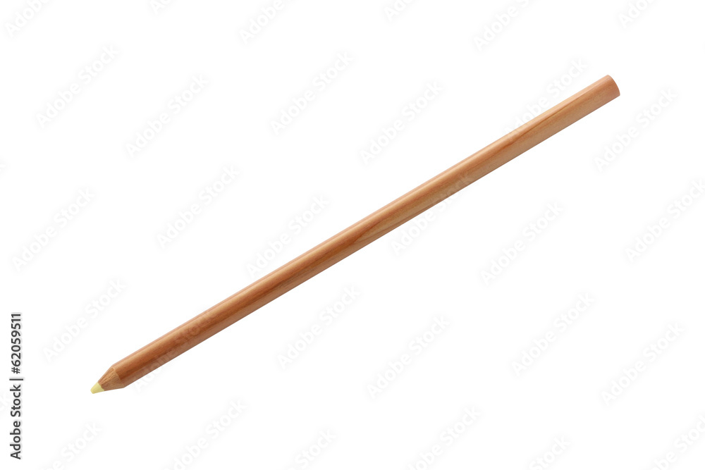 Wooden pencil on white background. Wooden pencil on white background.