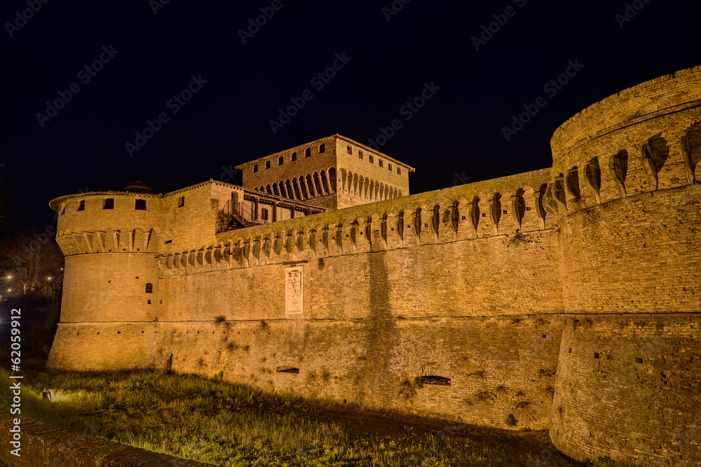 castle of Caterina Sforza in Forli, Emilia Romagna, Italy