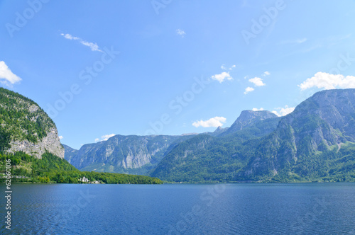 Alps and the Lake Hallstatt, Austria