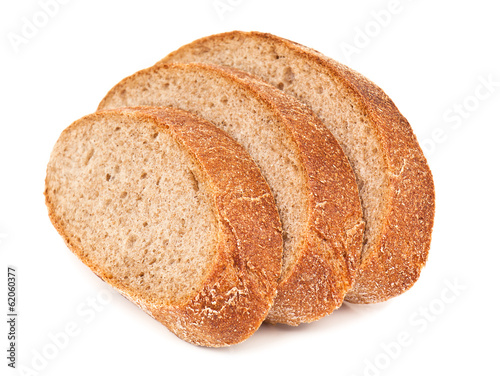 three pieces of bread