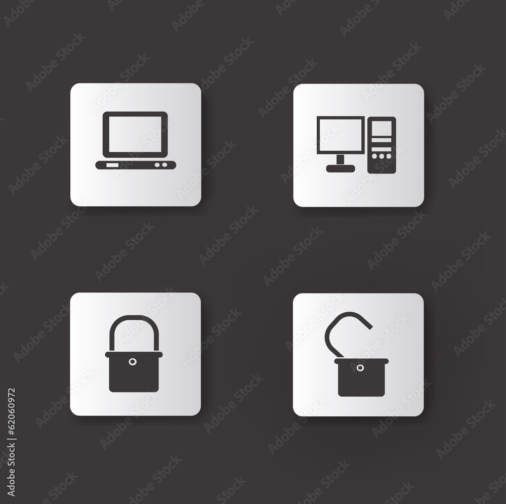 Computer icons,vector
