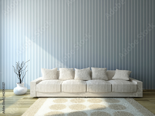 Sofa with cushions