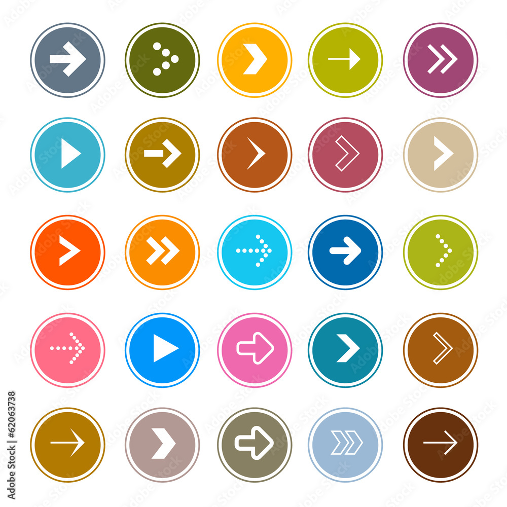 Arrows Set in Circles Arrows Set in Circles