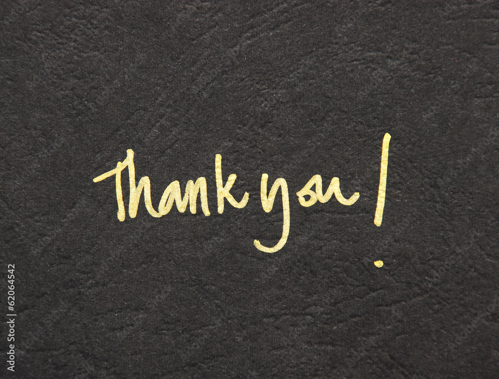 Fototapeta premium thank you note