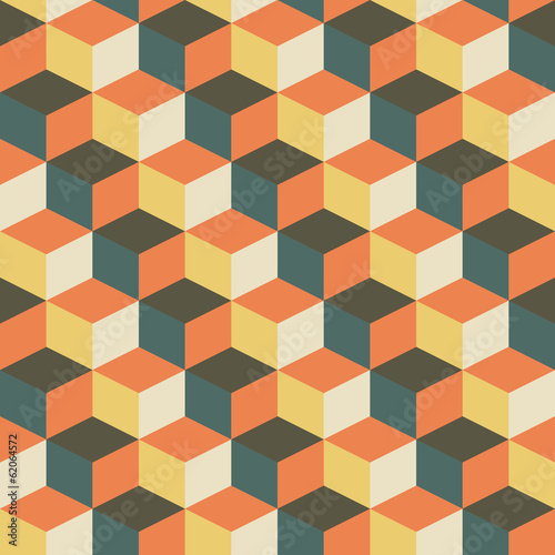 abstract retro geometric pattern