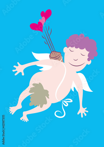 Amor,Engel,Herz,Liebesbote,Pfeile,Himmel,Vektor,frei,