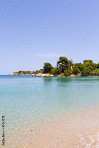 beautiful coast on the Blue Sea  siracusa  sicily  italy