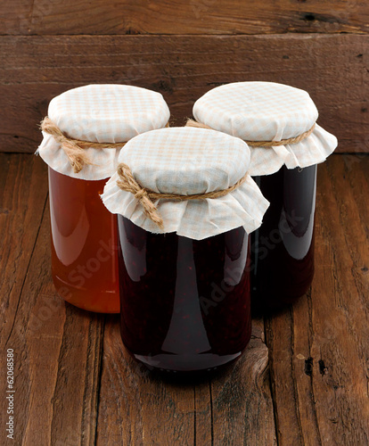 Set of three conserve jars photo