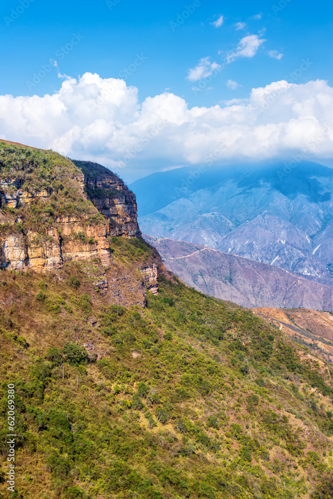 Vertical View of Chicamocha Canyon