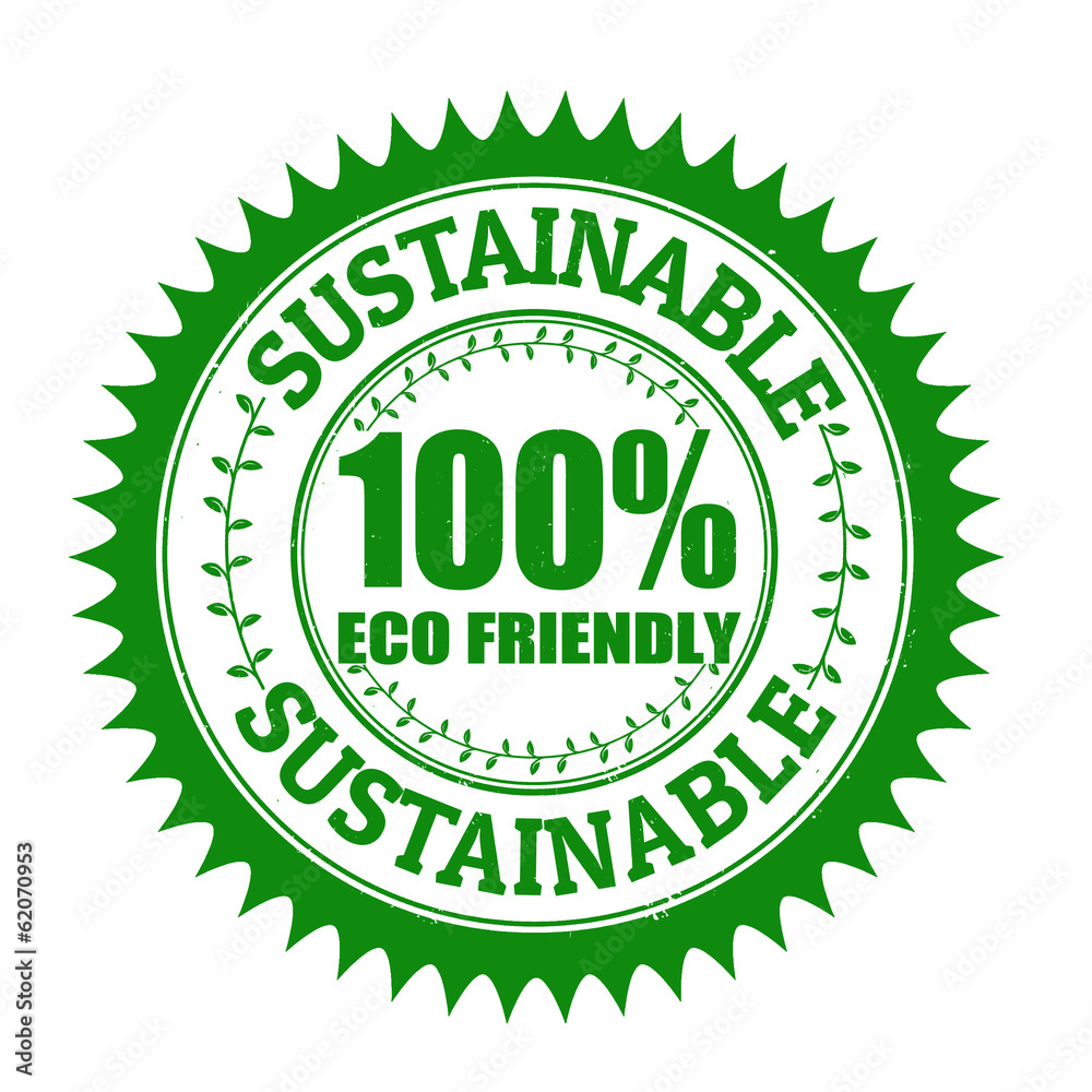 Sustainable stamp Sustainable stamp