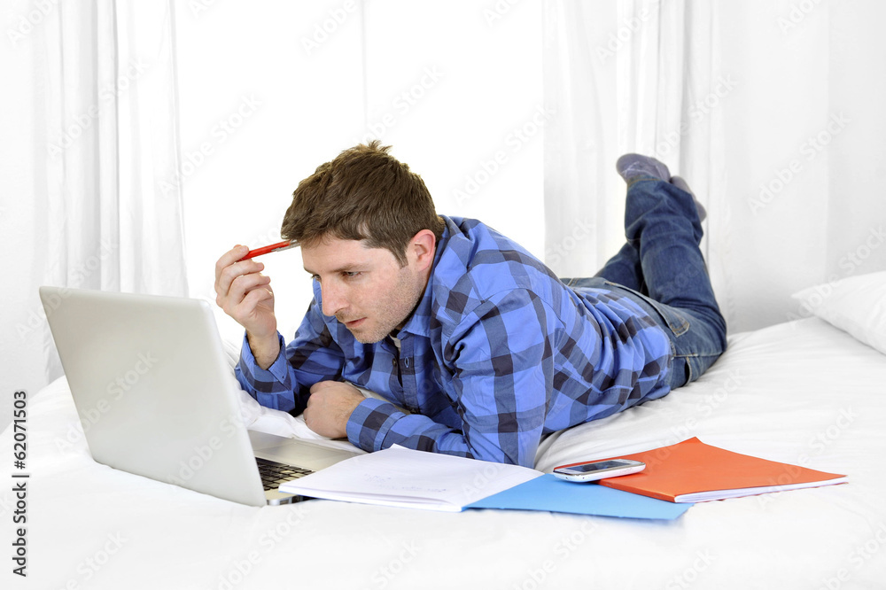 business man or student working and studying with computer business man or student working and studying with computer