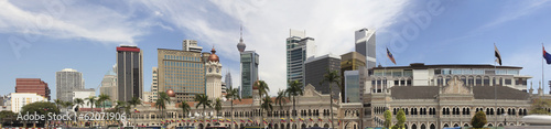 Kuala Lumpur Skyline from Merdeka Square Panorama