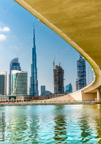 Fotografia Dubai skyline with Burj Khalifa. UAE.