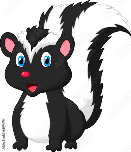 Cute skunk cartoon