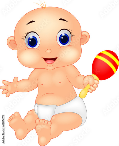 Baby playing toy