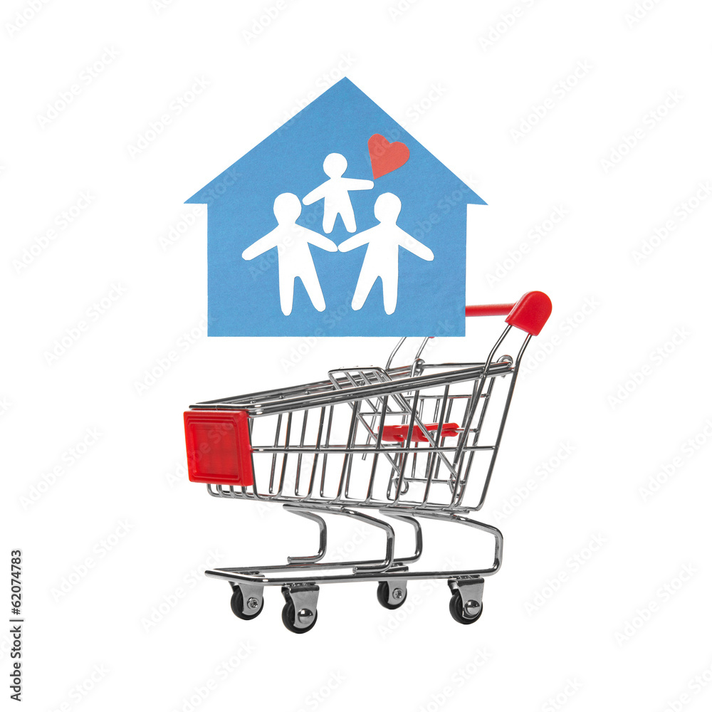 New house in the shopping cart New house in the shopping cart