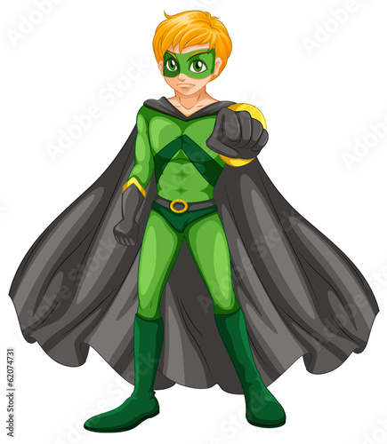 A handsome superhero