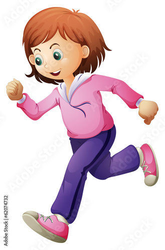 A teenager running