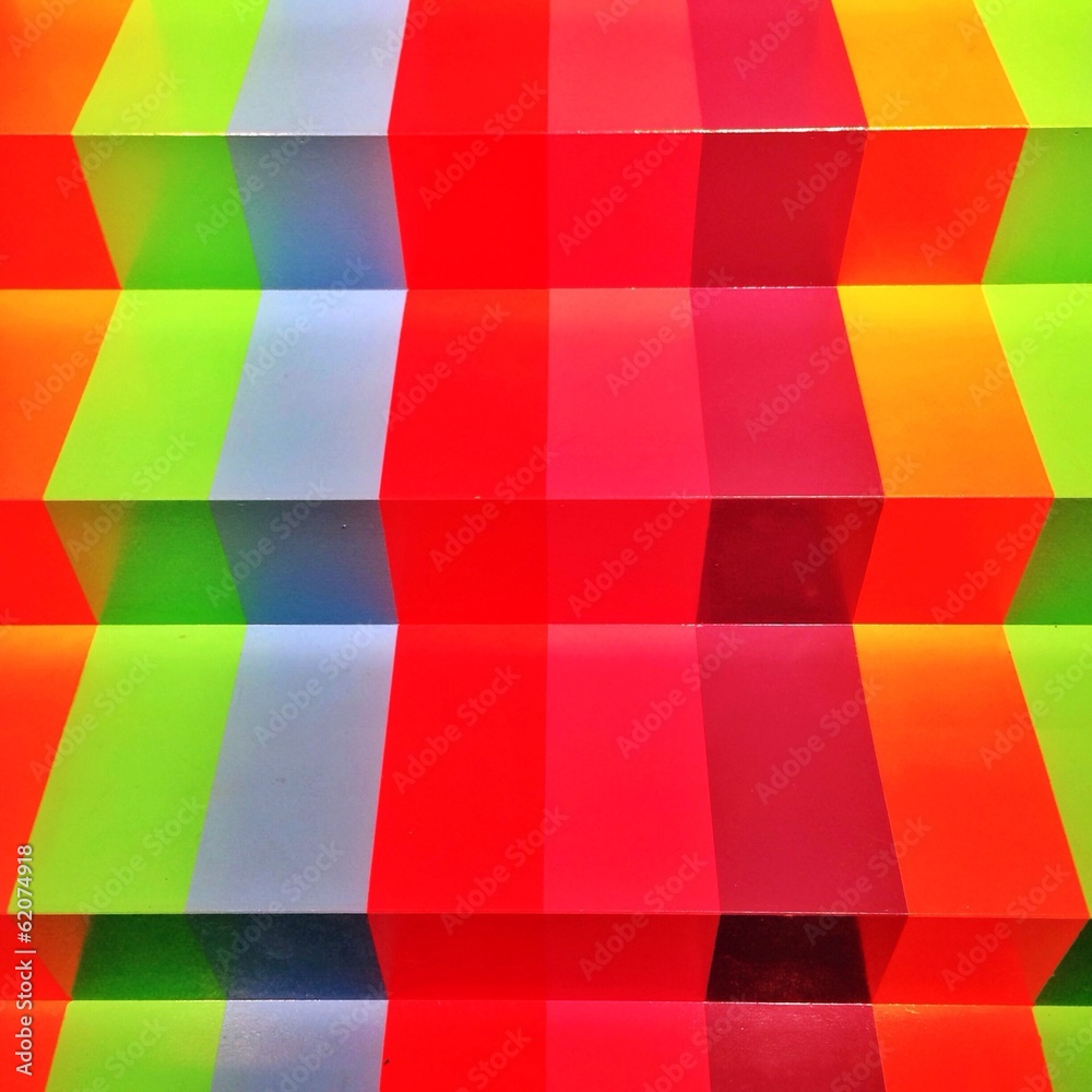 Rainbow-coloured stairs Rainbow-coloured stairs