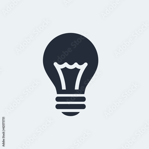 Idea Flat Icon with shadow. Vector EPS 10.