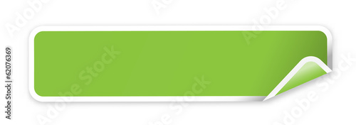 the blank green web banner