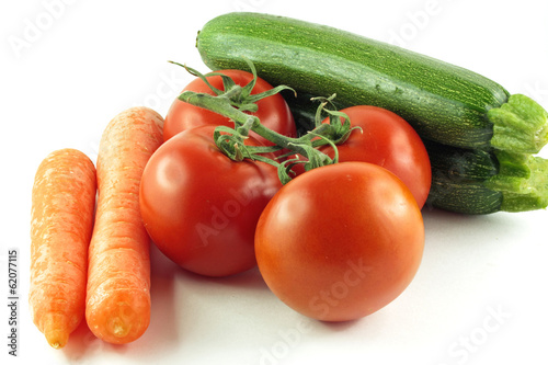 Carote pomodori zucchine