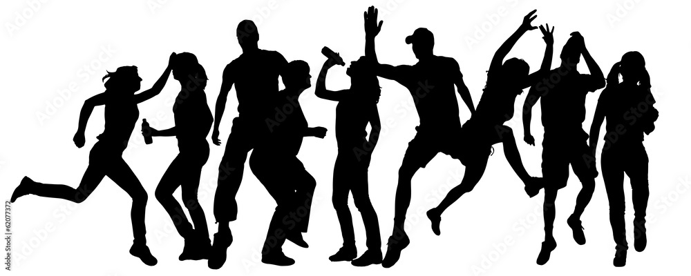 Vector silhouette of a people. Vector silhouette of a people.