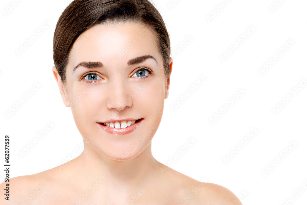 Portrait of Beautiful Young Woman posing in studio Portrait of Beautiful Young Woman posing in studio