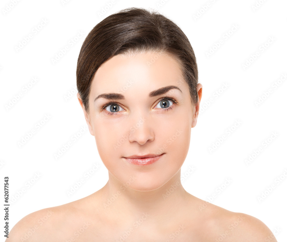 Portrait of Beautiful Young Woman posing in studio Portrait of Beautiful Young Woman posing in studio
