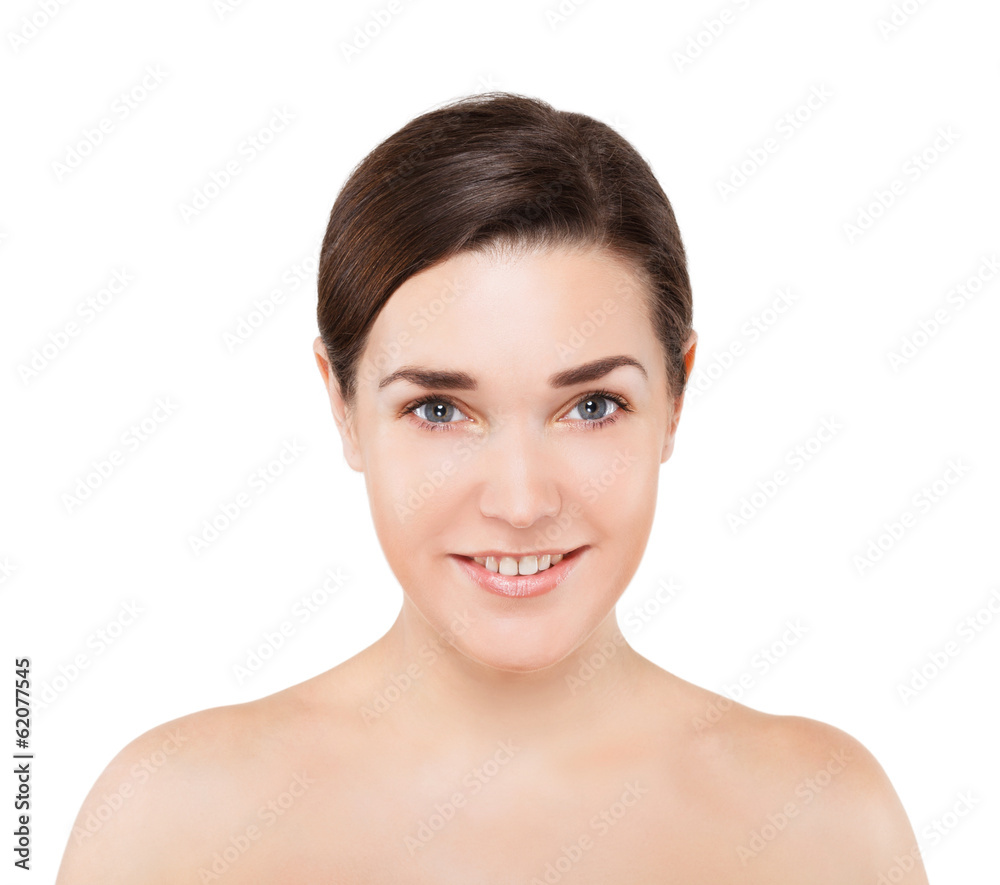Portrait of Beautiful Young Woman posing in studio Portrait of Beautiful Young Woman posing in studio