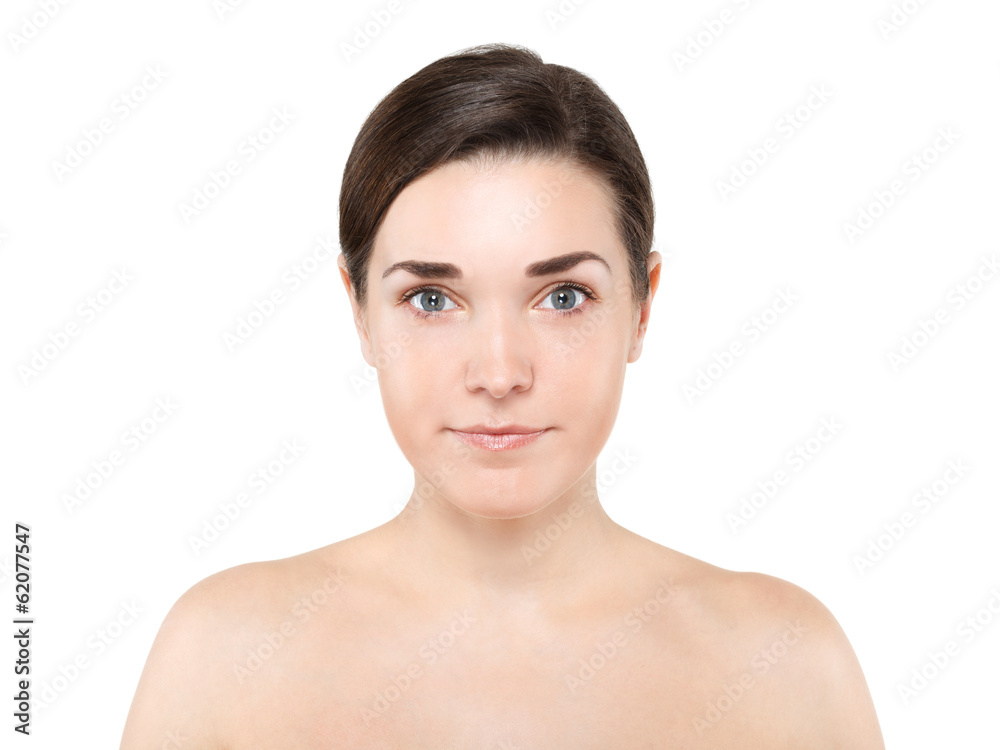 Portrait of Beautiful Young Woman posing in studio Portrait of Beautiful Young Woman posing in studio