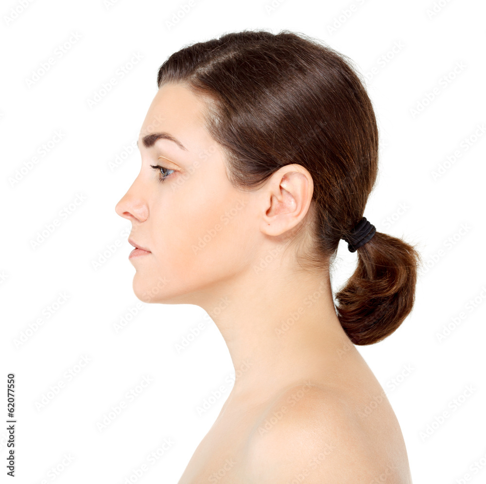 Portrait of Beautiful Young Woman posing in studio Portrait of Beautiful Young Woman posing in studio