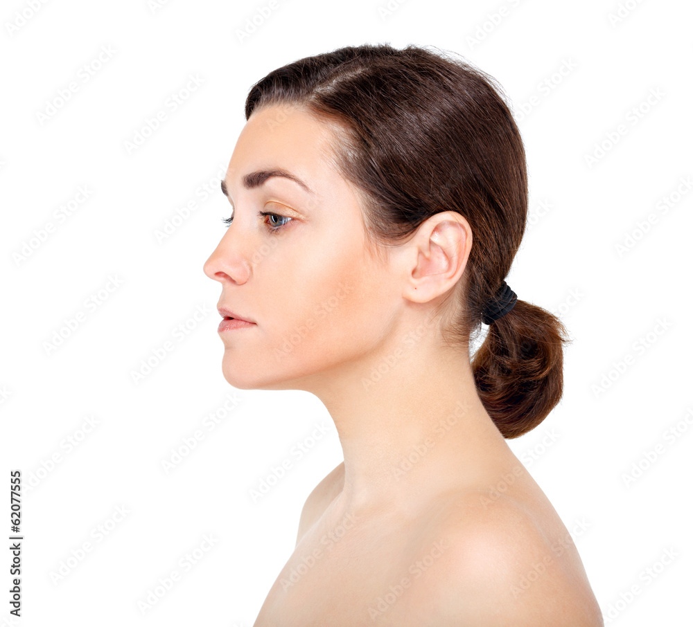Portrait of Beautiful Young Woman posing in studio Portrait of Beautiful Young Woman posing in studio