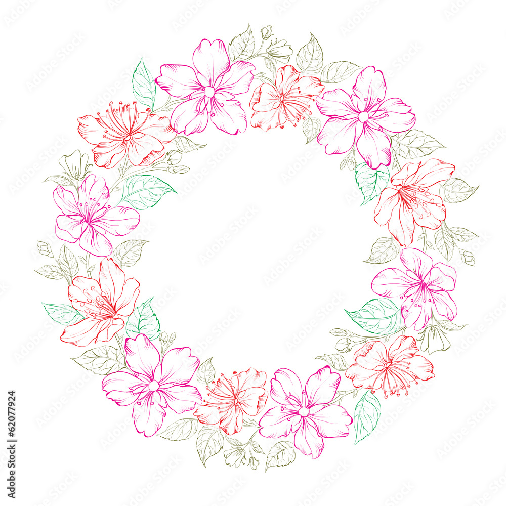 Floral wreath - wedding design Floral wreath - wedding design