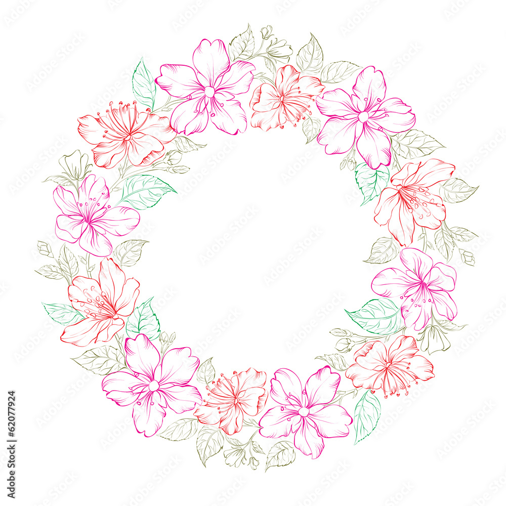 Floral wreath - wedding design