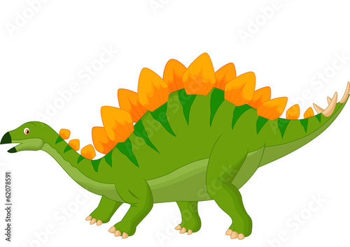 Cartoon stegosaurus