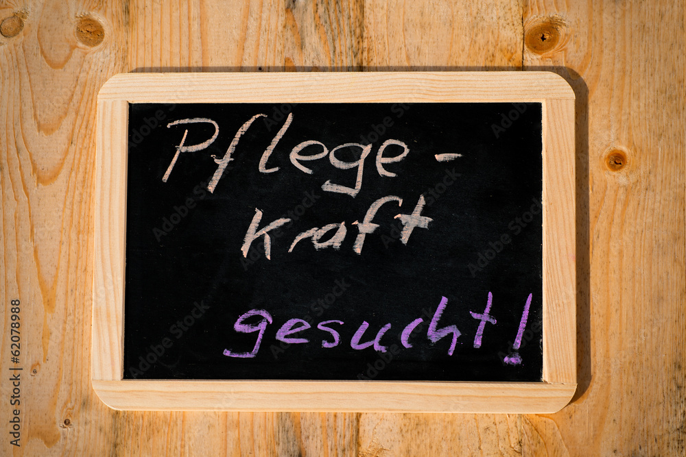 Fototapeta premium Pflegekraft gesucht