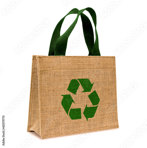 Shopping bag made out of sack
