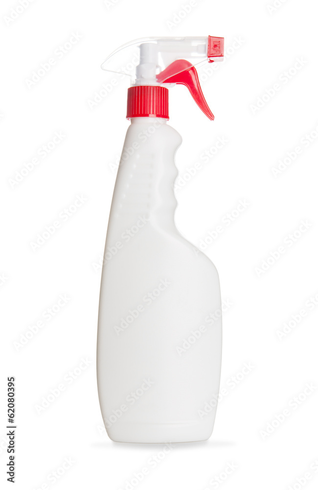 Cleaning bottle on a white background Cleaning bottle on a white background
