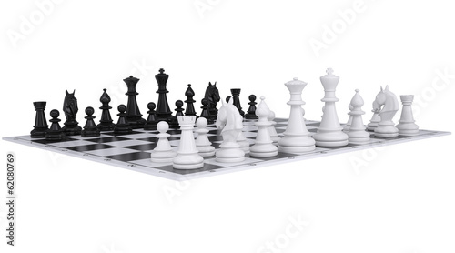 Fotografia, Obraz Chess on the chessboard