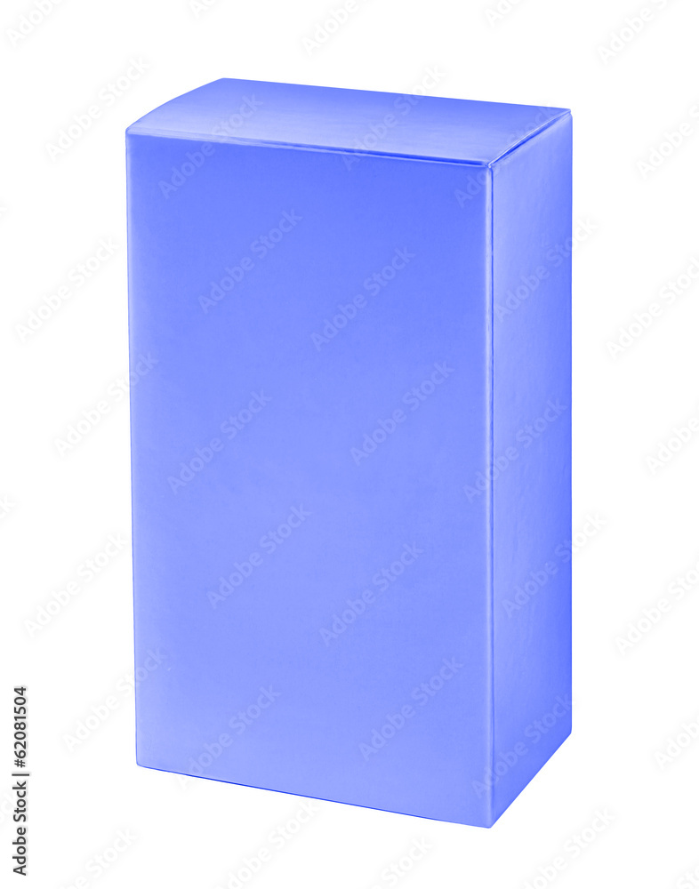 Naklejka premium Sky-blue cosmetic packaging box