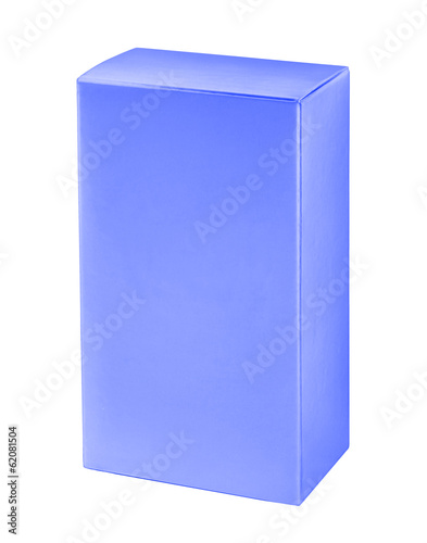 Sky-blue cosmetic packaging box