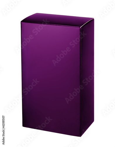 Violet cosmetic packaging box